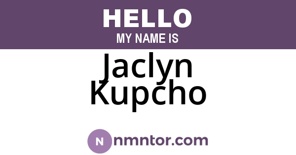 Jaclyn Kupcho