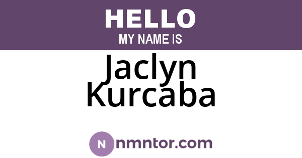 Jaclyn Kurcaba