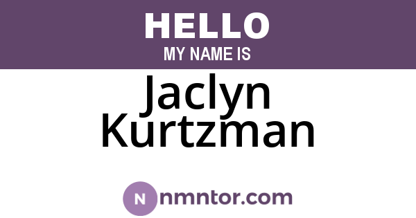Jaclyn Kurtzman