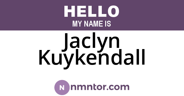 Jaclyn Kuykendall