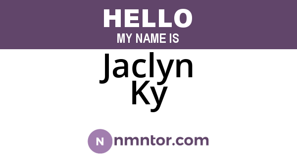 Jaclyn Ky