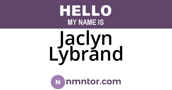 Jaclyn Lybrand