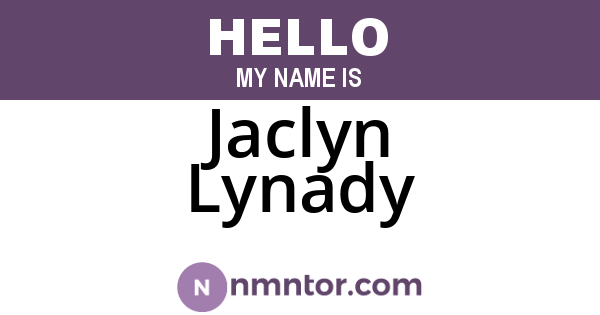 Jaclyn Lynady