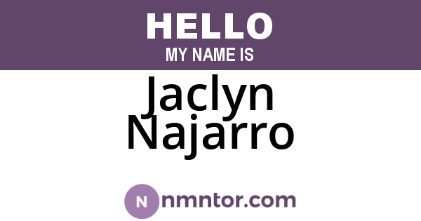 Jaclyn Najarro