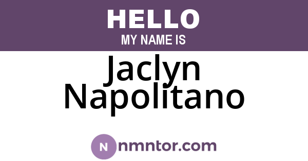Jaclyn Napolitano