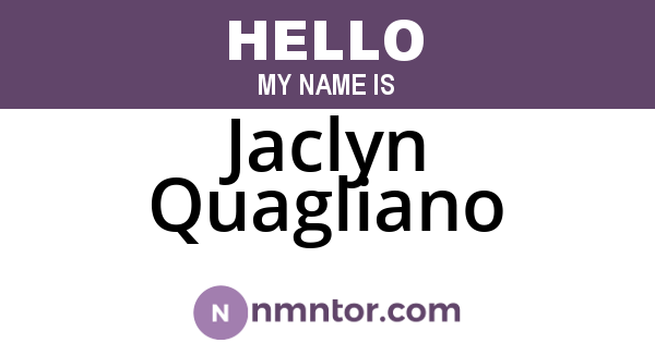 Jaclyn Quagliano