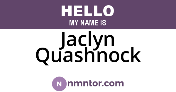 Jaclyn Quashnock