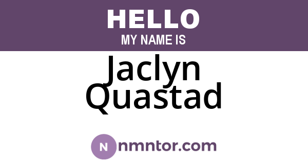 Jaclyn Quastad