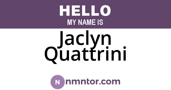 Jaclyn Quattrini