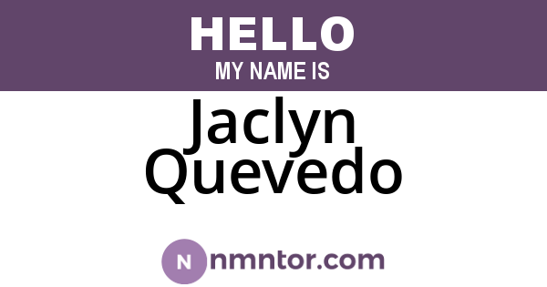 Jaclyn Quevedo
