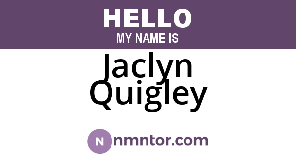 Jaclyn Quigley