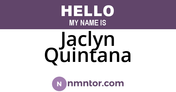 Jaclyn Quintana
