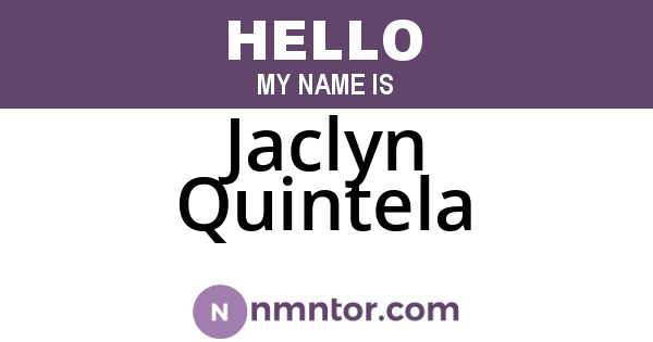Jaclyn Quintela