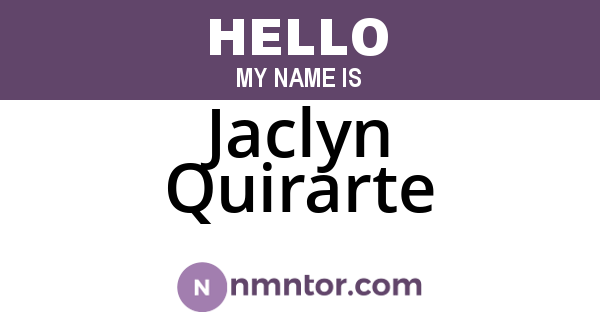 Jaclyn Quirarte