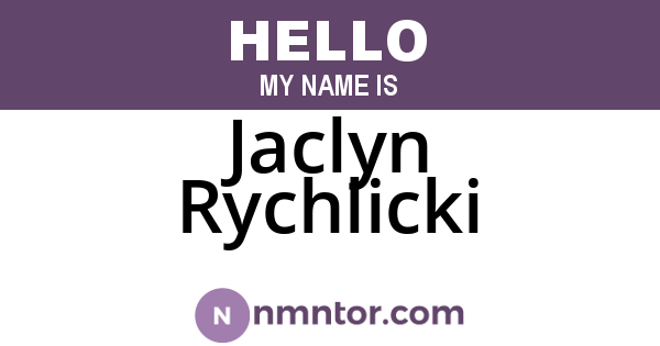Jaclyn Rychlicki