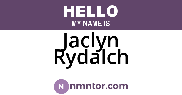 Jaclyn Rydalch