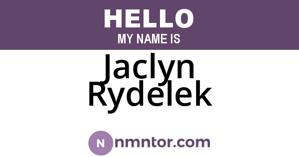 Jaclyn Rydelek
