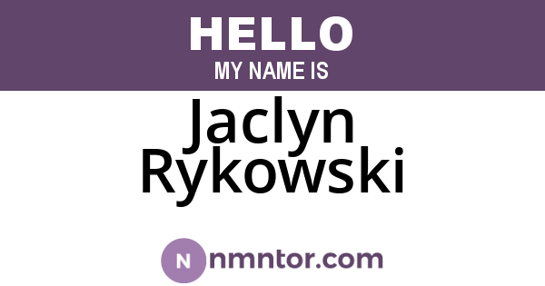 Jaclyn Rykowski