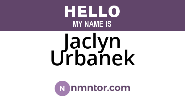 Jaclyn Urbanek