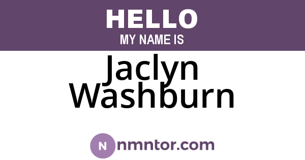 Jaclyn Washburn