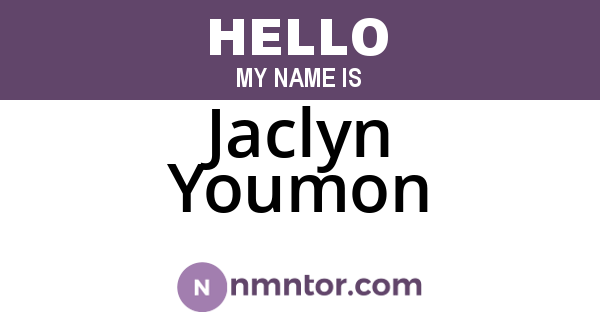 Jaclyn Youmon