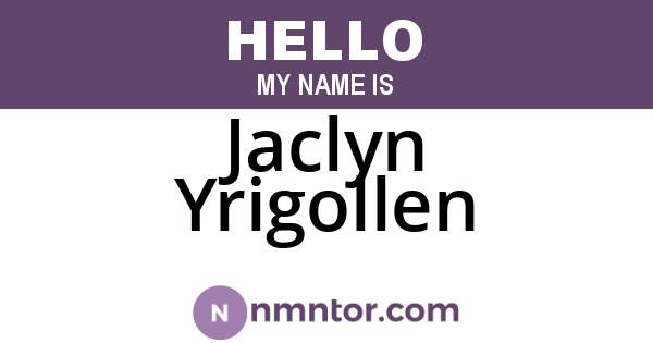 Jaclyn Yrigollen