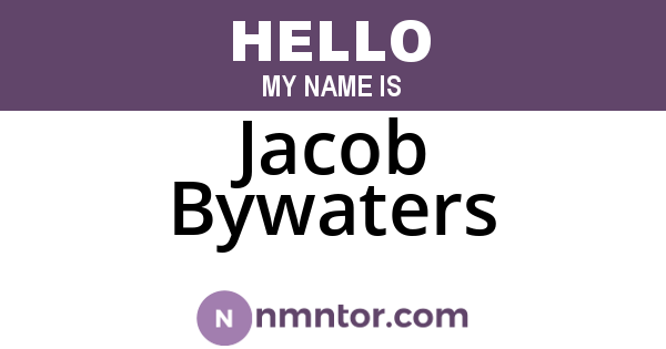 Jacob Bywaters
