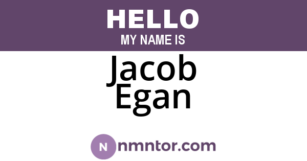 Jacob Egan