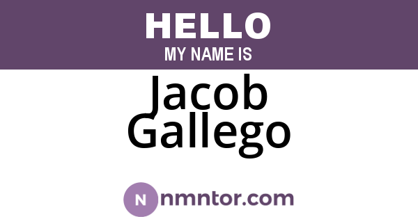Jacob Gallego