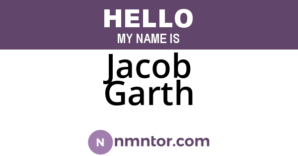Jacob Garth