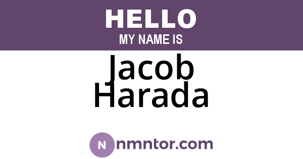 Jacob Harada