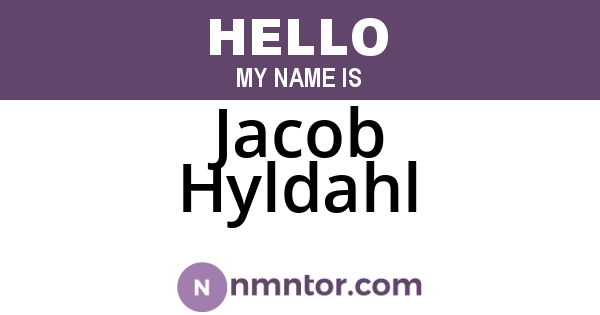 Jacob Hyldahl