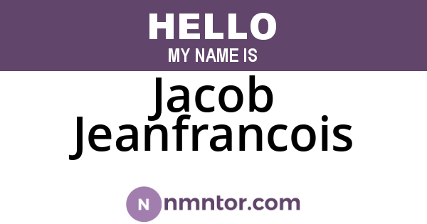 Jacob Jeanfrancois