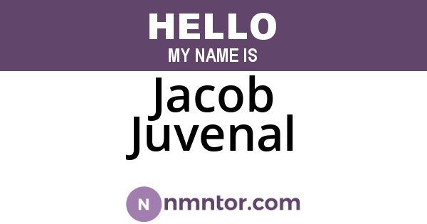 Jacob Juvenal