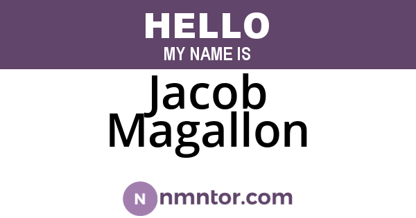 Jacob Magallon