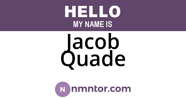 Jacob Quade