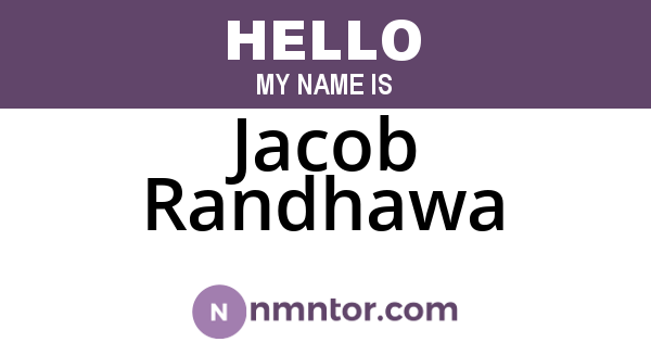 Jacob Randhawa