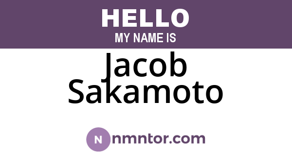 Jacob Sakamoto