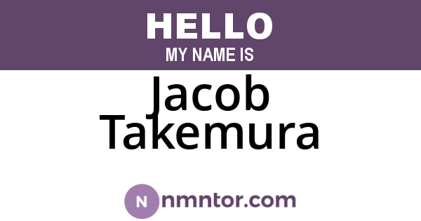 Jacob Takemura
