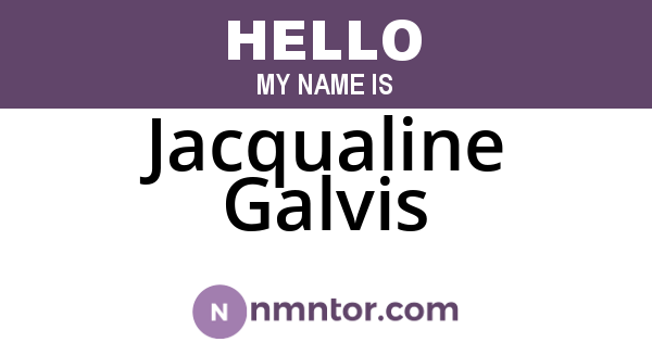 Jacqualine Galvis