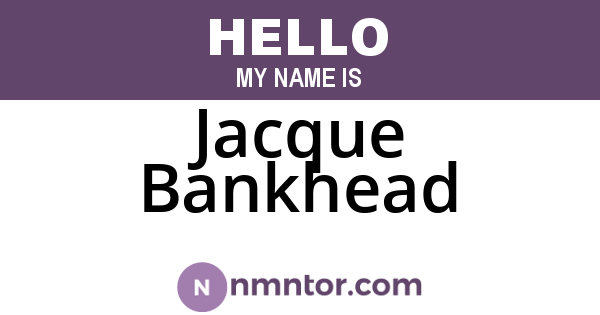 Jacque Bankhead