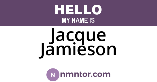 Jacque Jamieson