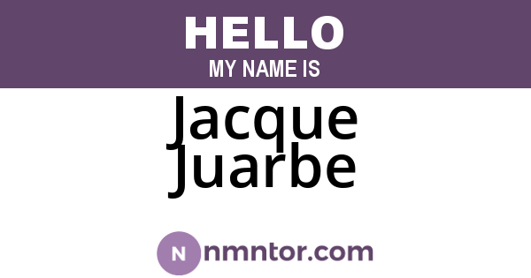 Jacque Juarbe