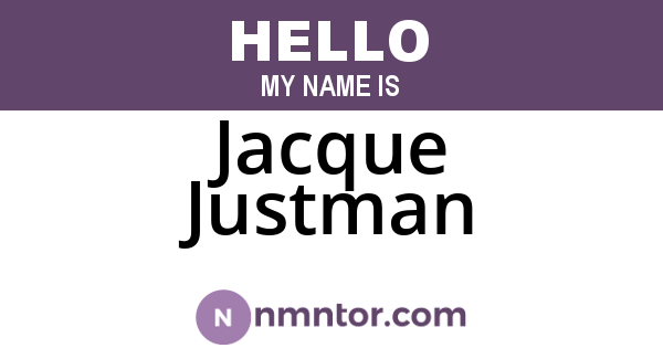 Jacque Justman