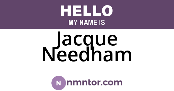 Jacque Needham
