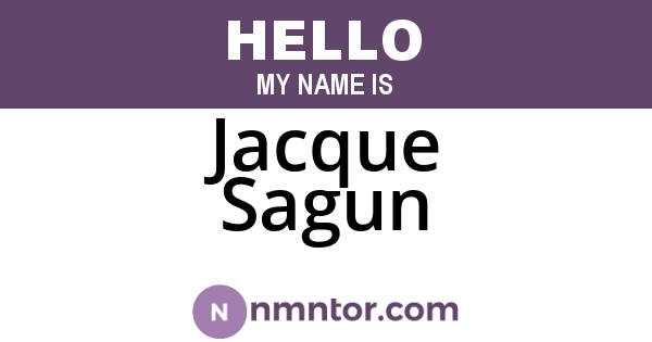 Jacque Sagun