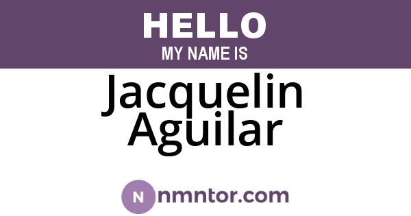 Jacquelin Aguilar