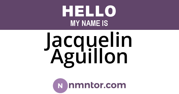Jacquelin Aguillon