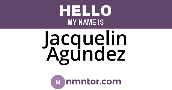 Jacquelin Agundez
