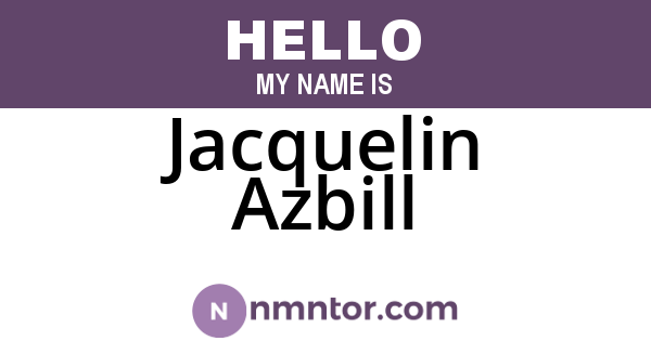Jacquelin Azbill